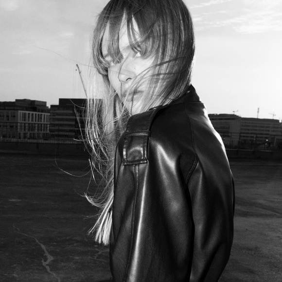 ZARA BELTED FAUX LEATHER TRENCH XS - Picture 1 of 5